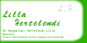 lilla hertelendi business card
